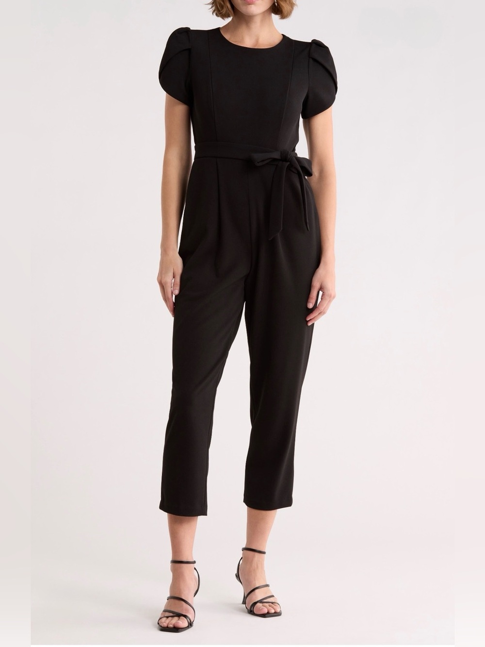 Calvin Klein | Black Jumpsuit with Cap Sleeves, 4